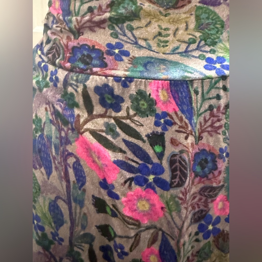 NATURAL LIFE Floral Mini Skirt in Teal, Pink, Blue - Picture 4 of 7